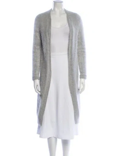 Pre-owned Theory Open Front Sweater In Neutral