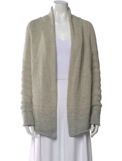 Pre-owned Theory Open Front Sweater In Neutral