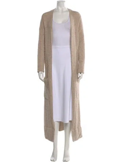 Pre-owned Theory Open Front Sweater In Neutral