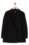 Theory Open Front Wool Blend Blazer In Black