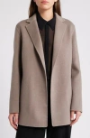 Theory New Divide Double-face Wool Blazer In Cinder Melange - Pfa