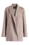 Theory New Divide Double-face Wool Blazer In Cinder Melange - Pfa