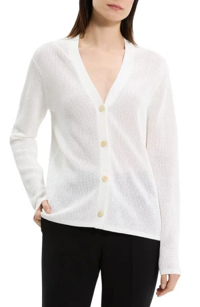 Theory Open Stitch V-neck Cardigan