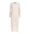 Theory Organic Cotton-blend Bouclé Midi Dress In Ivory