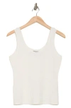 Theory Organic Cotton Tank In Ivory