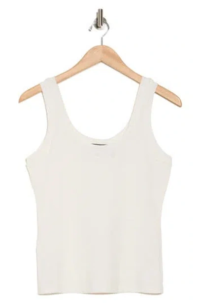 Theory Organic Cotton Tank In Ivory