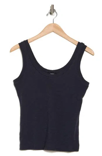 Theory Organic Cotton Tank In Nocturne Navy