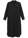 Theory Flannel Shirt Dress In A08 Charcoal Melange