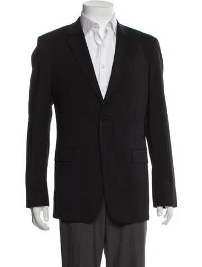 Pre-owned Theory Overcoat In Black