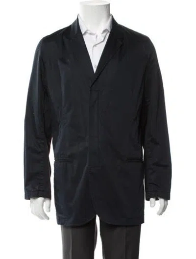 Pre-owned Theory Overcoat In Black