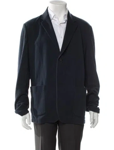 Pre-owned Theory Overcoat In Gray