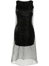 Theory Midikleid Mit Overlay In Schwarz