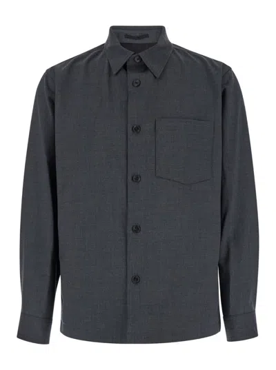 THEORY THEORY OVERSHIRT BOND WOOL