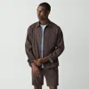 Theory Overshirt In Good Linen In Brown