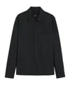 Theory Overshirt In Precision Ponte In Black