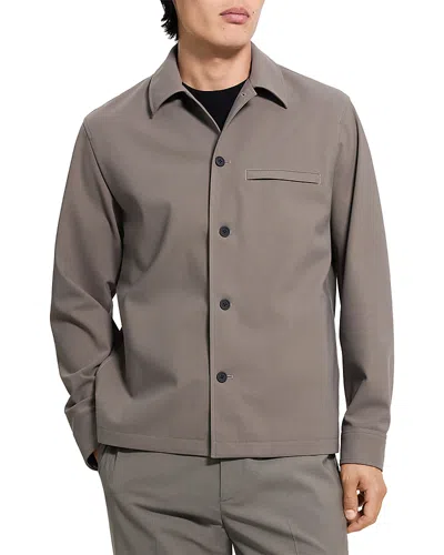 Theory Overshirt In Precision Ponte In Brown