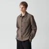 Theory Overshirt In Precision Ponte In Brown
