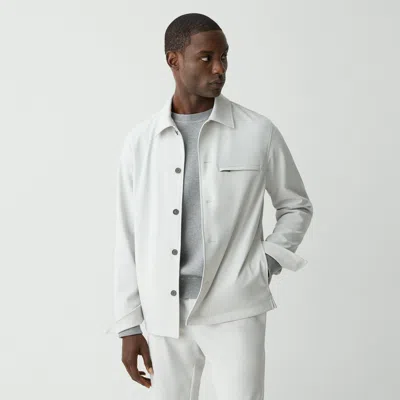 Theory Overshirt In Precision Ponte In Fog