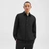 Theory Overshirt In Wool-blend Twill In Black