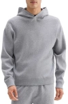 Theory Oversize Pullover Hoodie In Melange Grey