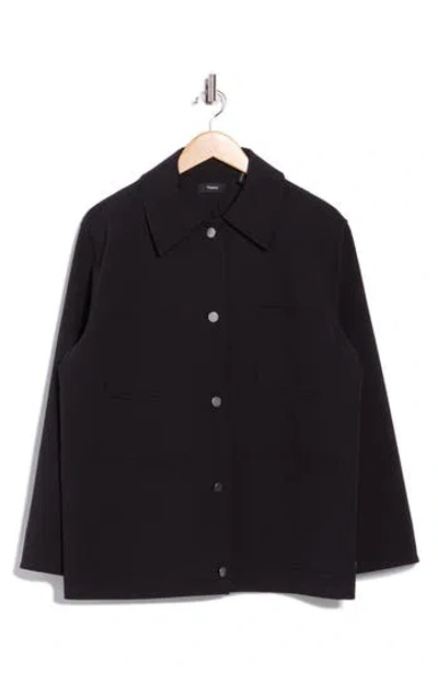 Theory Oversize Utility Jacket In Black