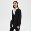Theory Oversized Blazer In Stretch Wool In Black