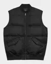 Theory Oversized Flight Vest Black In Black