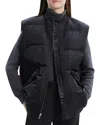 Theory Oversized Flight Vest Black In Black