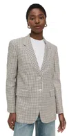 Theory Oversized Straight Linen-blend Blazer