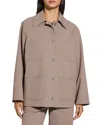 Theory Oversized Utility Jacket In Walnut