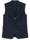 Theory Oversized Vest In Wool-blend