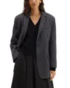 Theory Oversized Wool & Cashmere-blend Tailor Jacket In Grey