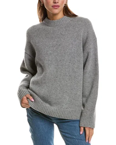 Theory Oversized Wool Sweater In Pink