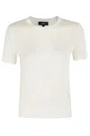 Theory Wool Short-sleeve Sweater In Multi