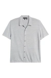 THEORY THEORY PACIFIC LINEN BLEND KNIT CAMP SHIRT
