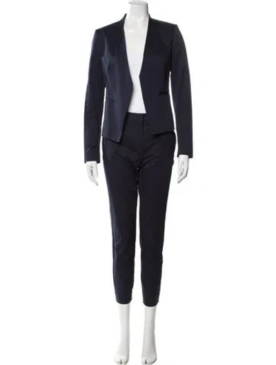 Pre-owned Theory Pant Set In Blue