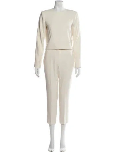 Pre-owned Theory Pant Set In Neutral