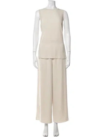 Pre-owned Theory Pant Set In Neutrals