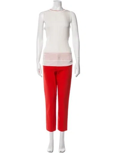 Pre-owned Theory Pant Set In Red