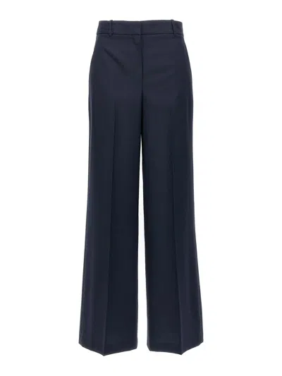 Theory Loose Leg Pants In Blue