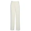 Theory Pantalone A Gamba Larga Con Pieghe In White