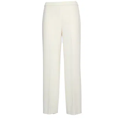 Theory Pantalone Pull-on A Gamba Larga In White