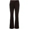 Theory Flared Leather Trousers