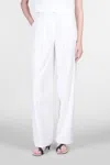 Theory Pants In White Cotton