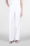 Theory Pants In White Cotton