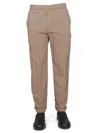 Theory Graham Kelso Elastic Waist Pants For Men In Beige