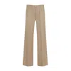 Theory Camel Brown Wool Pants In Beige