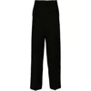 Theory Double Pleat Pant In Sleek Flannel In Black