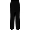 Theory Wide Pull On Admiral Crepe Trouser In Black
