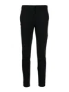 Theory Skinny-cut Concealed-fastening Trousers In Black